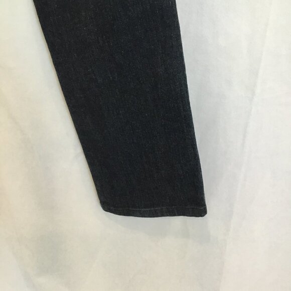 7 For All Mankind Jeans Women's Sz 27 Embellished Pocket Straight Leg Dark Wash - Picture 3 of 10